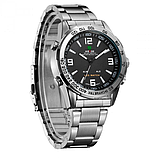 Тактичний сталевий наручний кварцовий годинник з металевим ремінцем з японським механізмом, фото 5