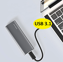 Зовнішня кишеня для M2 SSD NVMe (PCIe) і NGFF (Sata) USB 3.1 Type-C Blueendless 2809SN Original, фото 6