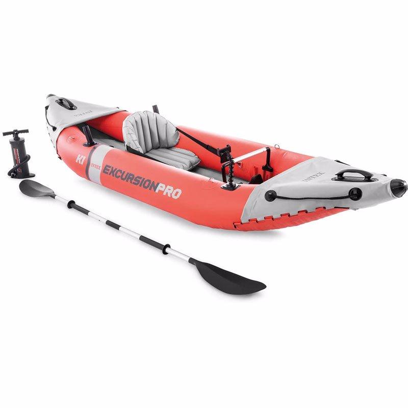 Надувна байдарка excursion pro 68303 (305х91х46см), алюм.весло 218см насос 005067 Краща ціна