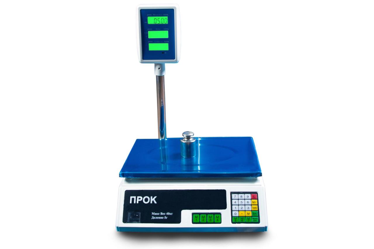 Ваги торговельні електронні – ПРОК ВТ-40-СТ, фото 1
