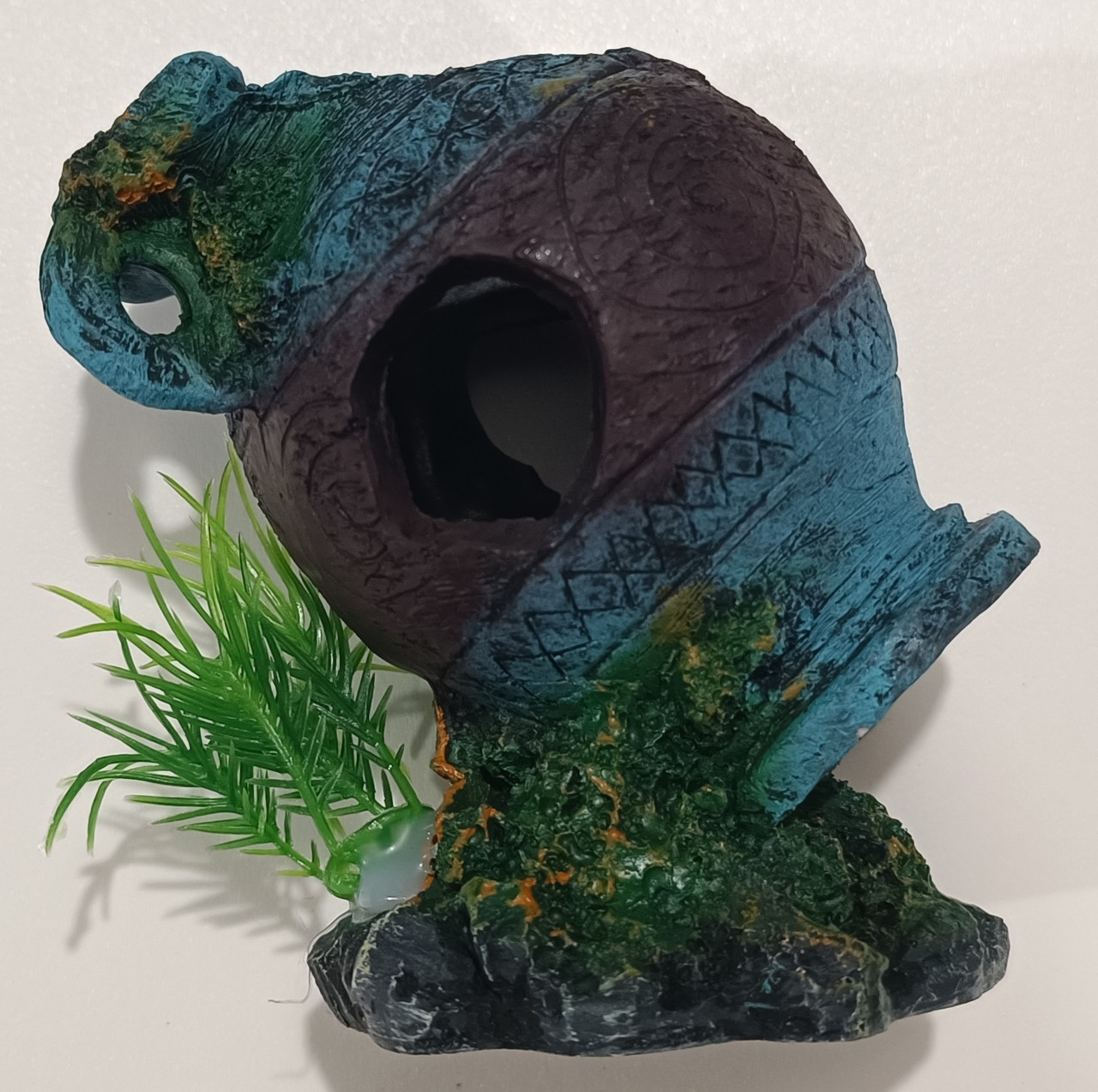 Декорація для акваріуму Глечик ZD-2019, 10x7x10 см, фото 1