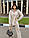 Жіночий повсякденний костюм двійка з брюками клеш та вільною кофтою на блискавці (р. 42-44) 63KO2291, фото 6