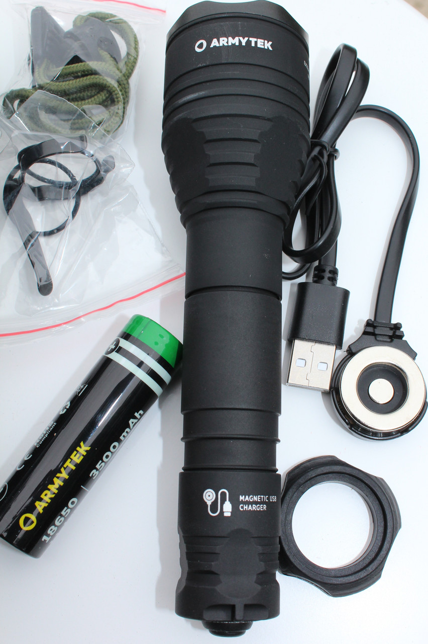 Тло Armytek Viking Pro Magnet USB біле світло Cree XHP50.2