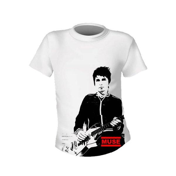 Футболка Muse Matthew Bellamy  |  Футболка біла  |  Футболка музична  |  Футболка стильна, фото 1