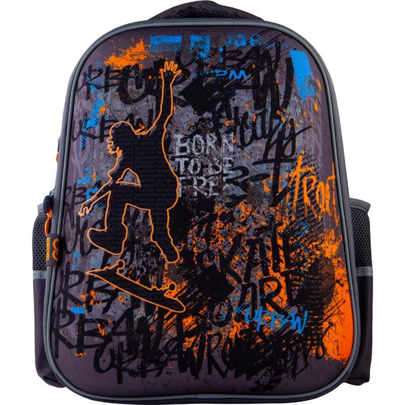 Рюкзак шкільний GoPack 165 Skate GO21-165M-4 38х28х13 см 900 г 15 л сірий
