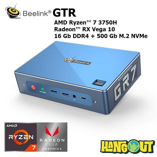 Beelink GTR Mini PC AMD Ryzen 7 3750H, 16GB+500GB, цена 26650 грн