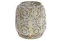 Подвесной подсвечник из металла 12.5 см со стеклянной колбой (марокканский светильник)