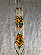 Гердан з квітами "Соняшник" прикраса з бісеру ручної роботи, фото 3