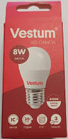 Светодиодная лампа VESTUM G45 8Вт 4100K (нейтральный свет), цоколь E27