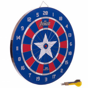 Мішень для гри в дартс Joerex Marvel Captain American 45 см (JMBB19027-T)