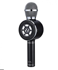 Караоке мікрофон Wster WS-669 бездротовий мікрофон з вбудованим динаміком (USB, microSD, AUX, Bluetooth), фото 3