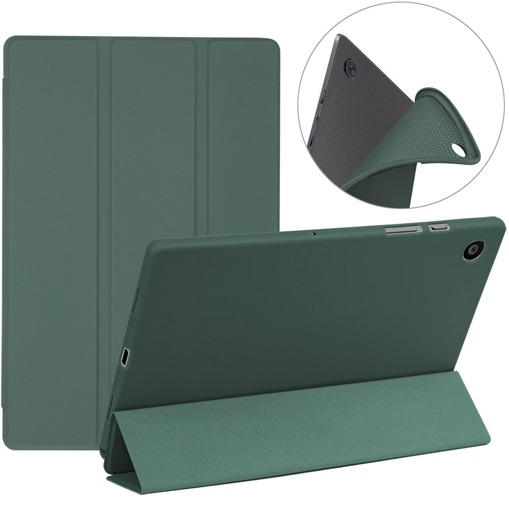Чохол Galeo Silicone Color Series для Samsung Galaxy Tab A8 10.5 SM-X200, SM-X205 Dark Green, фото 1
