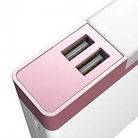 УМБ портативное зарядное Power Bank Proda Crave PPL-20 12000 mAh, бело-розовое