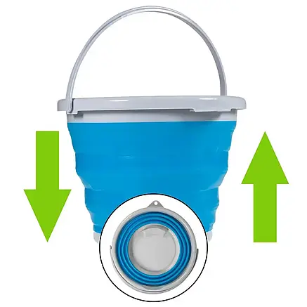 Ведро складне Collapsible Bucket, туристичне, 5 літрів, фото 2