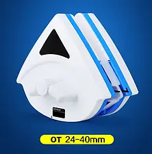 Магнітна щітка для миття вікон і скляних дверей з двох сторін Winclean HSM50197, фото 3