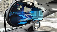 Автомобільне дзеркало відеорегатора на 2 камери VEHICLE BLACKBOX DVR 1080p камерою заднього виду., фото 3