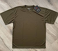 Тактическая влагоотводящая футболка COOLMAX MFH, Олива, быстросохнущая военная футболка, армейская футболка XL