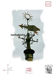 Флюгер кований