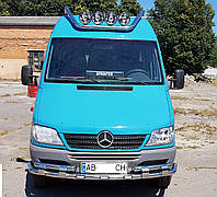 Защита бампера УС SHARK двойной Mercedes Sprinter 1995-06, 06-13,14+ кенгурятник защита задняя дуги пороги