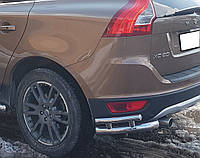 Защита заднего бампера углы Volvo XC-60 2008-2013 кенгурятник дуги боковая защита пороги