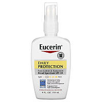 Eucerin щоденний сонцезахисний лосьйон для обличчя SPF 30 без запашника. 118 мл