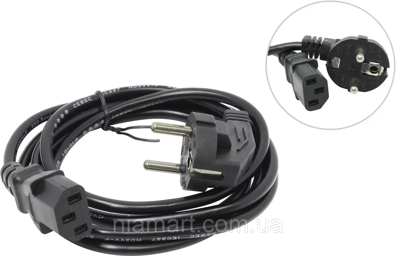 Сетевой Шнур Питания Кабель для Блока Питания от 220V 1.5 Метра ACS ...