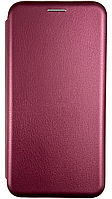 Чехол книжка Elegant book для Huawei Y5 2019 (на хуавей у5 2019) бордовый