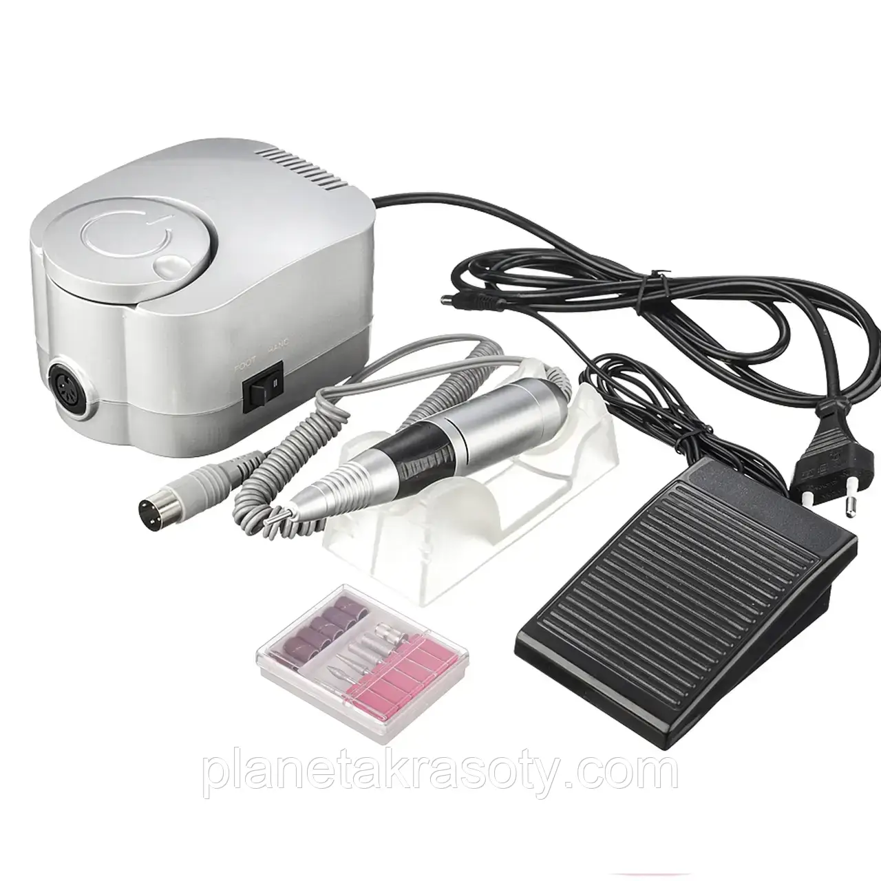 Професійний фрезер GD 3 Global Fashion на 45000 обертів 80 Вт (срібло), фото 1