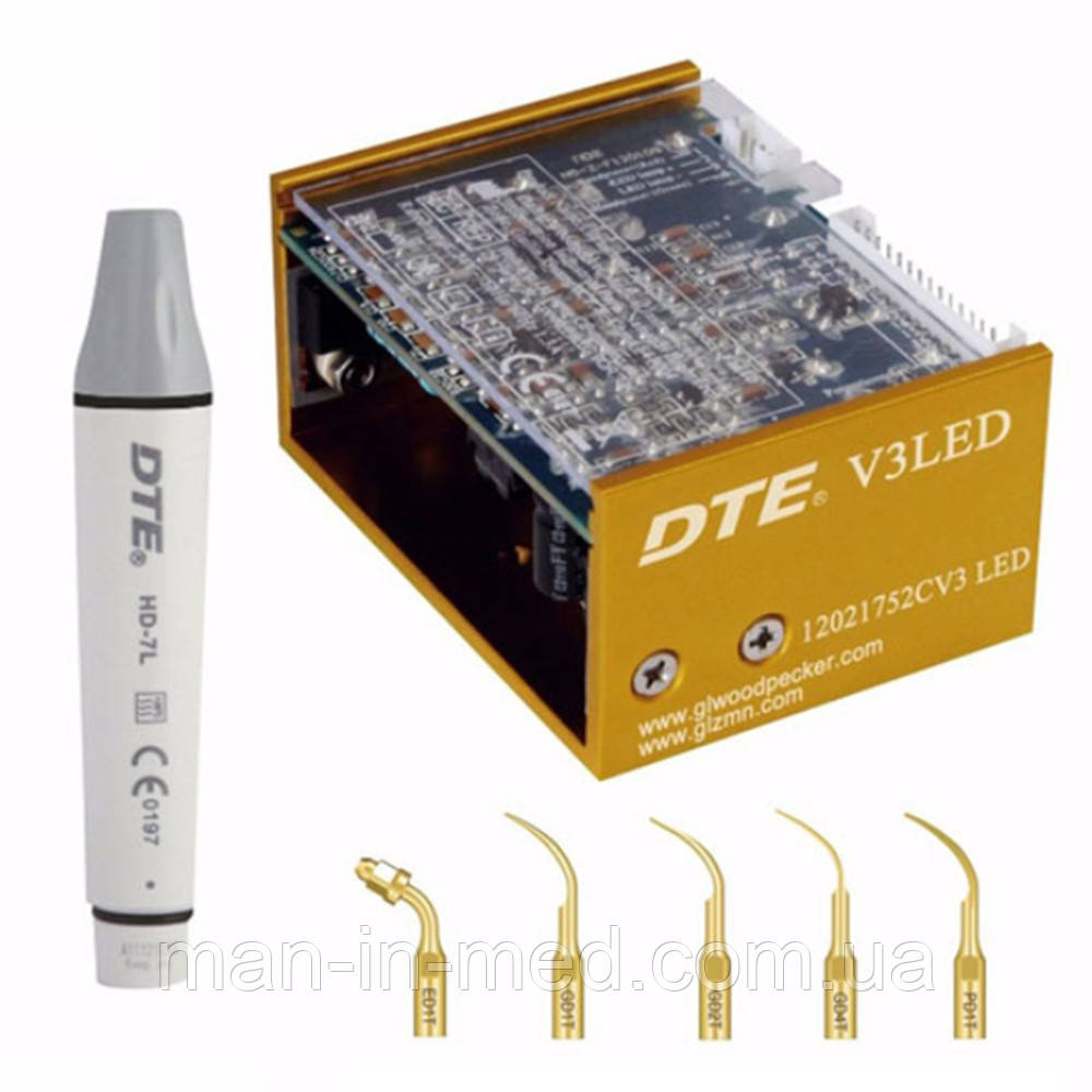 Скайлер Woodpecker DTE-V3 LED.+Комплект Монтування в Стоматологічну установку.