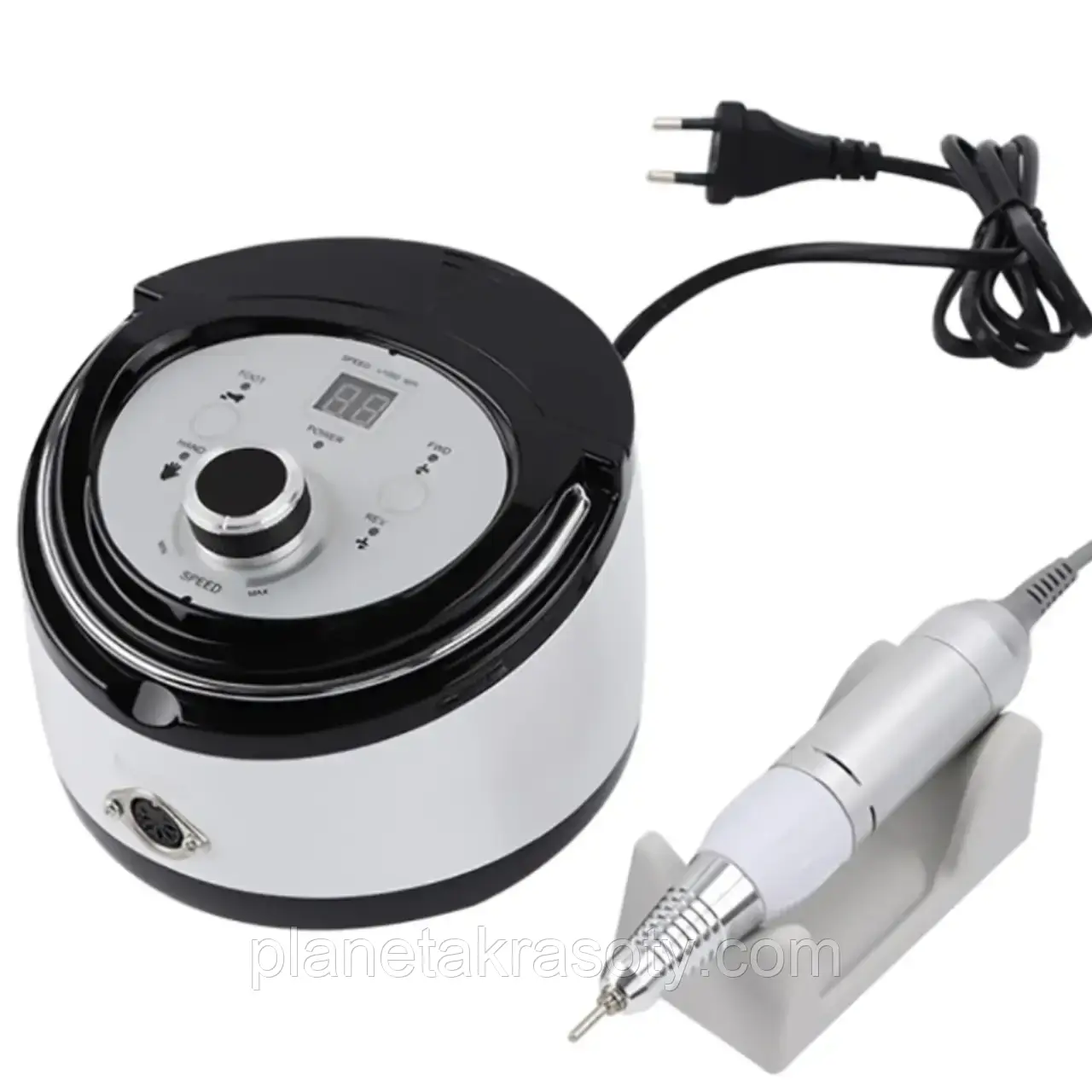 Фрезер ZS-606 на 65 Вт і 35000 об./хв для манікюру та педикюру, білий, фото 1