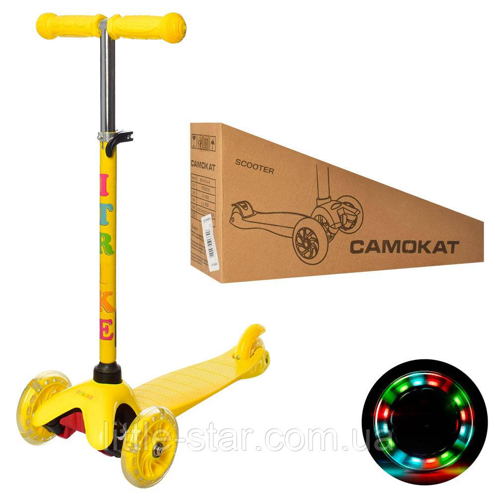 Самокат дитячий iTrike BB3-013-4-Y MINI, жовтий