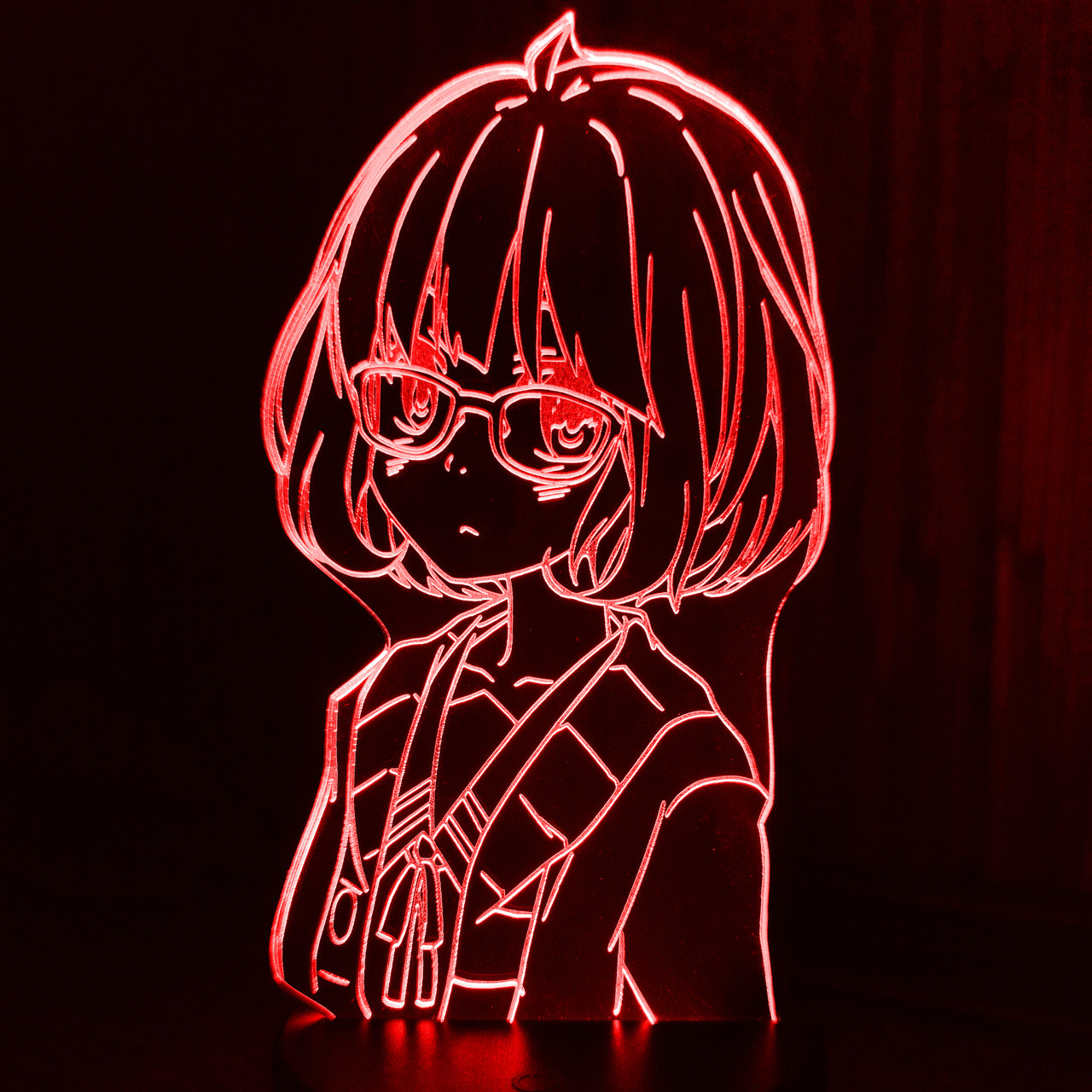 Акриловий світильник-нічник Мірай Куріяма червоний tty-n001649