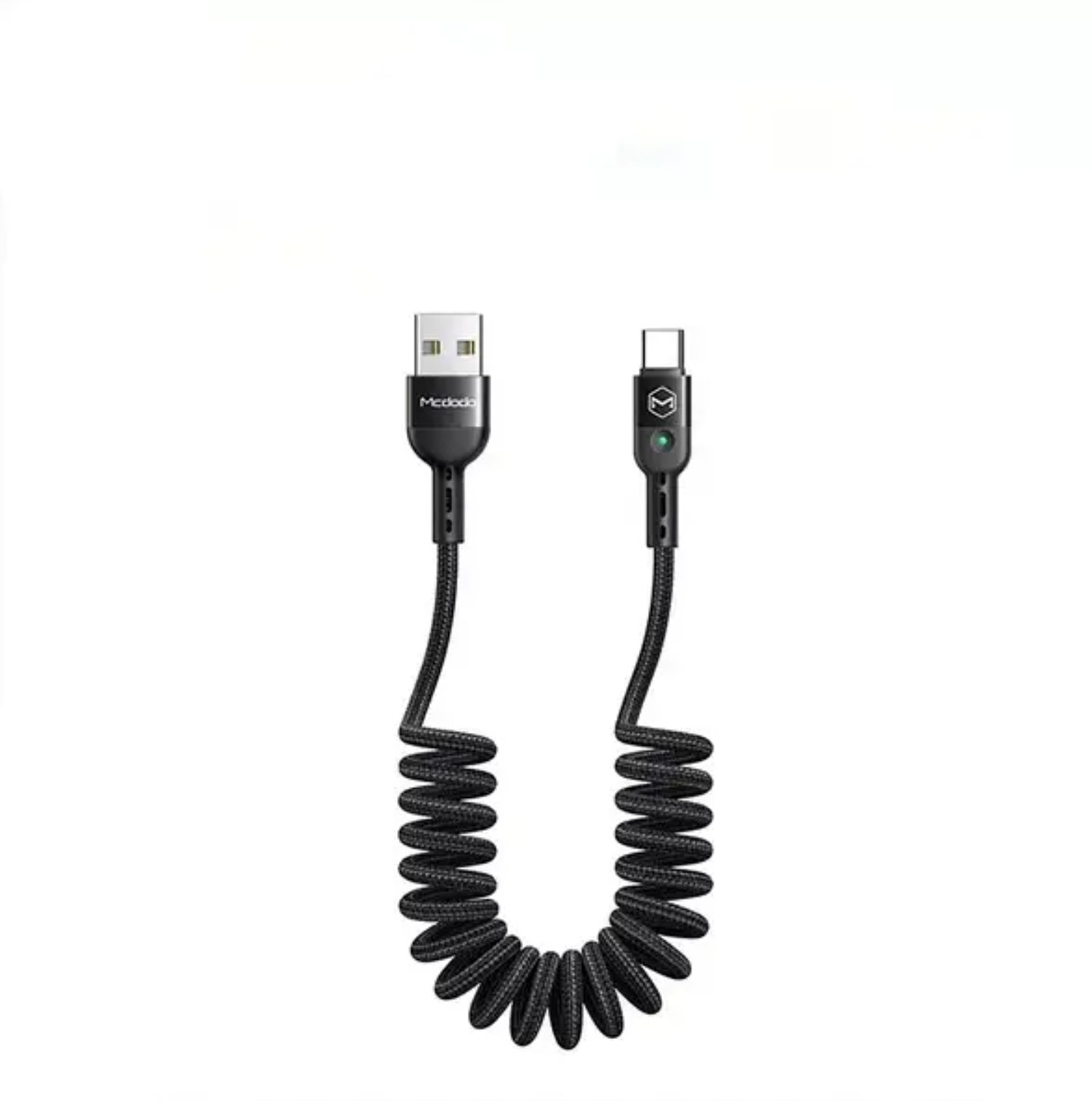 Кабель кручена пружина USB to Type-C 1.8m