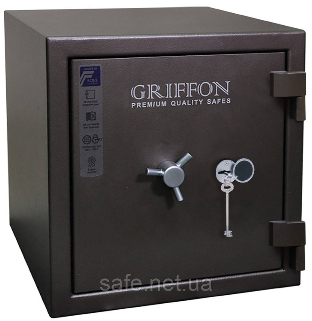 Сейф вогневзломостійкий Griffon CLE III.50.K. (ВxШxГ: 500x480x450), 3 клас + LFS 30P, сейф від зламаний і вогню