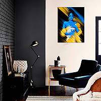 Интерьерная картина BrushMe серии Патриот "Будущее в руках" размер S 30х30см CN53085S