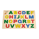 Дерев'яна іграшка Дощечка Вкладки Англійський алфавіт, фото 3