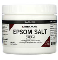 Kirkman Labs, Epsom Salt Cream, крем сульфат магния, 4 oz (113 гр)