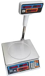 Торгові ваги зі стійкою ВТЕ-Центровес 15Т2ДВ-Н-У 15 кг