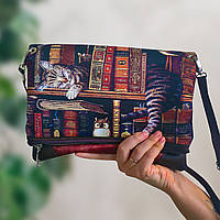 Сумка на плече жіноча Pretty Кот в книгах (SKL_14A108_TBR)