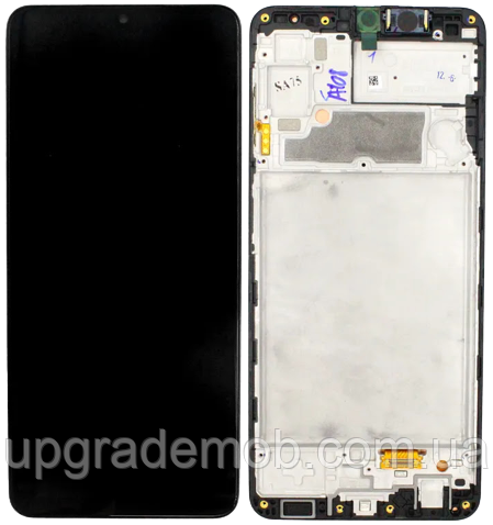 Дисплей модуль тачскрин Samsung A225 Galaxy A22 4G чорний OLED з рамкою