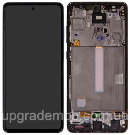 Дисплей модуль тачскрин Samsung A525 Galaxy A52 /A526 /A528 чорний OLED (Small LCD) з рамкою Awesome Black