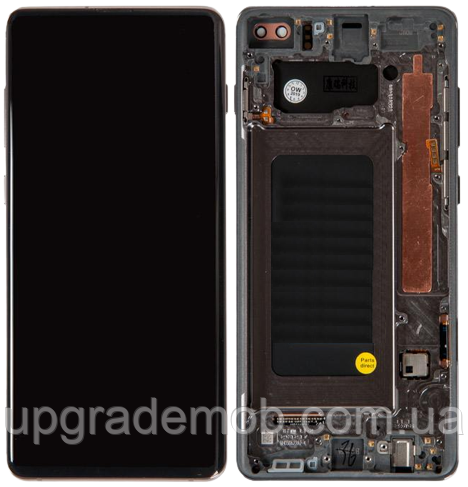 Дисплей модуль тачскрин Samsung G975 Galaxy S10+ чорний TFT з рамкою Prism Black