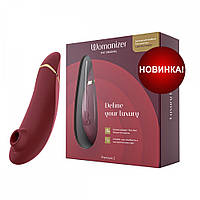 Вакуумний кліторальний стимулятор Womanizer Premium 2 Bordeux + подарунок очисник!