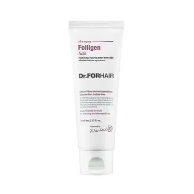 Шампунь для пошкодженого волосся Dr.FORHAIR Folligen Silk Shampo, 70 мл, фото 1