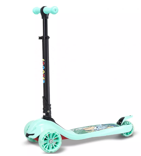 Самокат трехколесный складной самокат со светящимися колесами МОД(1616 ...