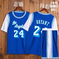 Баскетбольна форма Кобі Браянт 24 Лос Анджелес Лейкерз комплект Bryant Kobe Lakers синій