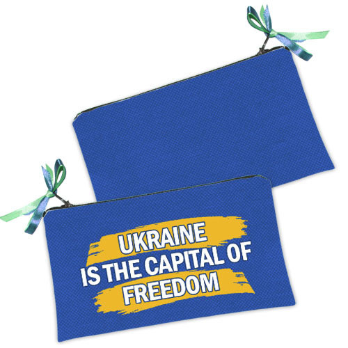 Косметичка жіноча Ukraine is the capital of freedom 20х12 см (K_22U018), фото 1