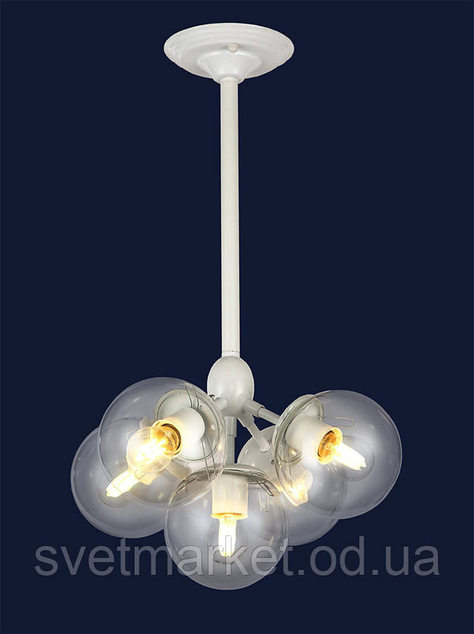 Люстра Припотолочная 756PL385-5 WH+CL, фото 1