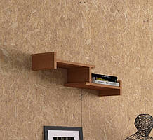 Полиця навісна на стіну MebelProff П-13, книжкова полиця, декоративна полку в кімнату, будинок.