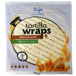 Тортилья пшенична грильована Діджо Dijo grillowana (4*62,5g) 250g 24шт/ящ (Код: 00-00012043)